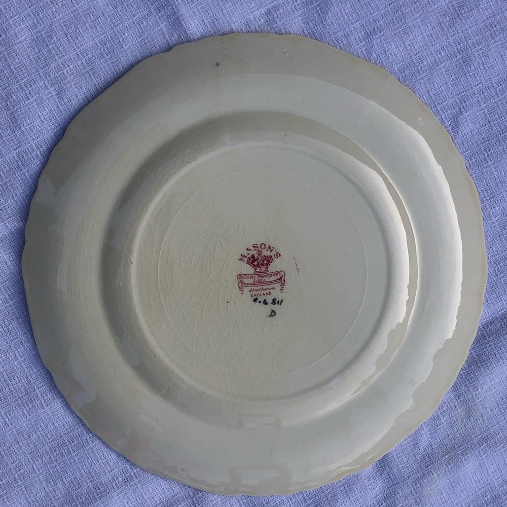 🦋Mason’s Strathmore Ironstone Plate - Picture 3 of 3